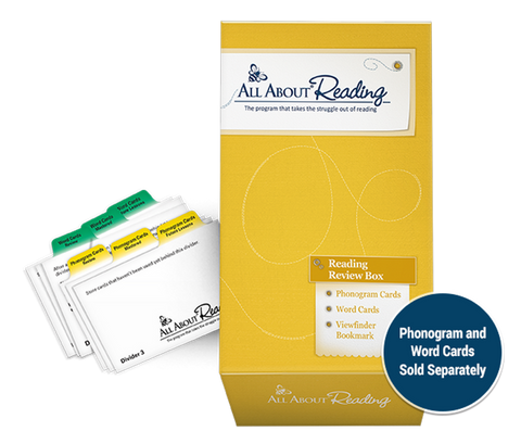 All About Reading: Review Box (with divider cards)